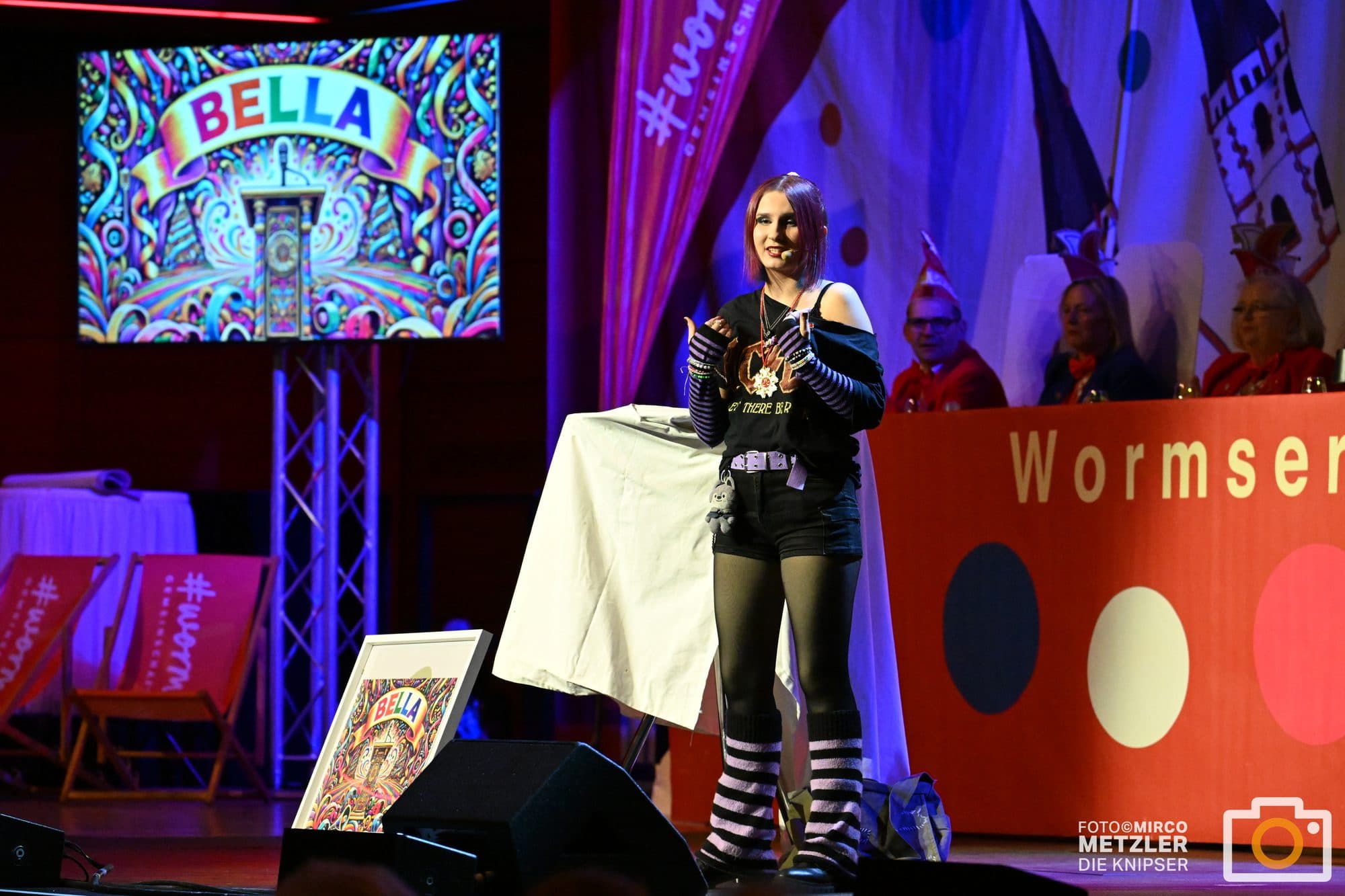 Bella vom WCC in der Bütt